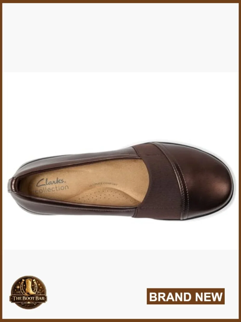Wedges Loafers Slip-Ons Comfort Foam Footbed Metallic Bronze